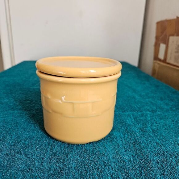 Yellow Ceramic Storage Jar - Picture 2 of 6